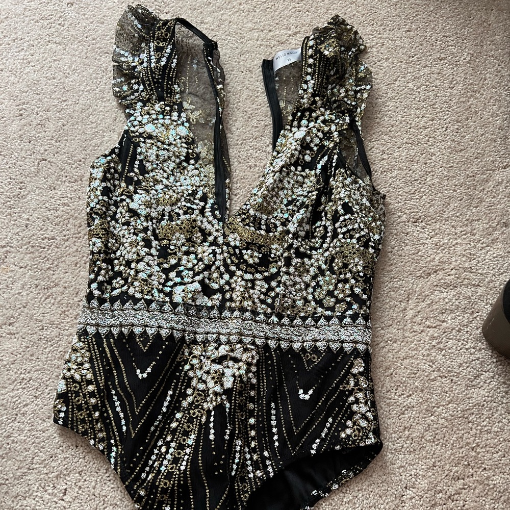Hello Molly XS MRS CARTER BODYSUIT BLACK